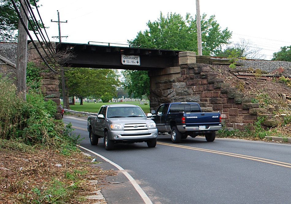 Traffic under trestle