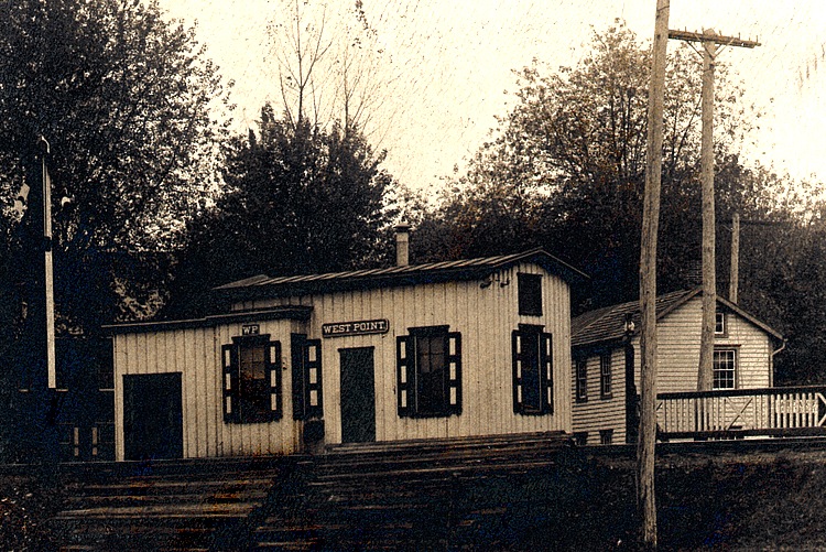 West Point Station 1911 postcard